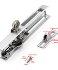 Sliding Glass Door Lock 2.4 By 0.65 By 0.76 Inch With Mounting Screws Silver Latch Replacement For All Patio Doors front view