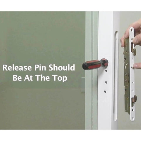Installing 2 Point Sliding Patio Glass Door Mortise Lock with 11-3/4" Faceplate and dual point hooks