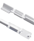 2 Pack Sliding Shower Door Bottom Guide Tracks White Nylon Sill Replacement For Glass Sliding Shower Doors Reduces Noise And Wobble Durable Corrosion Resistant Glide System For Smooth Quiet Operation