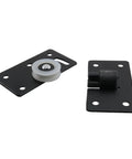 2 Pack 85x45mm Wardrobe Sliding Door Pulleys With Grooved Wheels For Cabinets And Display Cabinets, Stainless Steel Door Hardware Caster Set With Spacer