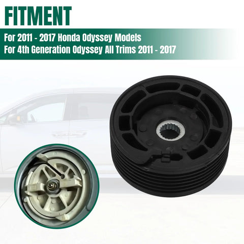 Sliding Door Pulley Spool Wheel For 2011 2017 Honda Odyssey 4th Generation All Trims Durable Plastic And Metal Composite