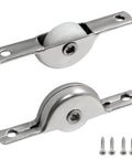 8Pcs 18Mm Sliding Door Pulley Wheels For Screen Doors Closets Wardrobes And Cabinets Durable Plastic Rollers Easy Installation