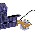 Diagram of 4-Pack Sliding Screen Door Rollers For KDEX20 Series KD Screen Doors Compatibility, showing side view tension wheel.
