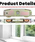 Heavy Duty Sliding Patio Door Roller Assembly Set Two Pieces One And One Quarter Inch Steel Ball Bearing Rollers For Wood Aluminum And Vinyl Frames Seamless Replacement For Truth Part 31761A And Popular Brands Jeld Wen Milgard Marvin Peachtree Caradco, shown in package and installed on a window frame.