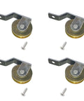 8 Piece 1 Inch Heavy Duty Pro Grade Anti Detonation Sliding Screen Door Roller Replacement Kit With V Bias Bent Tension Springs, screws