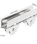Sliding Door Roller Assembly With Nylon Wheel And Roller Stopper For Heavy Load Glass Showcases And Cabinet Doors Includes Floor Guide.
