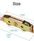 Dimensions of 2 Pack Sliding Glass Door Rollers Replacement, 1-1/4" Steel Ball Bearing Patio Door Wheels