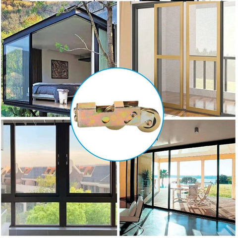1-1/4 Inch Sliding Door Rollers Replacement Set for Patio Doors and Glass Doors, showing durable wheel with smooth bearings.