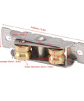 Sliding Patio Door Rollers 4 Set Assembly Replacement For Sliding Glass Doors U Type Easy Installation Stainless Steel Roller