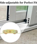 Replacement Sliding Door Rollers With One And One Quarter Inch Stainless Steel Wheels For Smooth Operation Compatible With Jeld Wen Milgard Marvin Peachtree And Caradco Doors Easy Adjustable Design 2 Pack shown installed on track