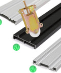 Sliding Mirror Closet Door Rollers Replacement Hardware Fits Contractors Part #W8020C or Hard 1775 Wardrobe Doors Wheels, 1-1/2" Durable POM