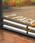 Adjustable Sliding Door Security Bar With Rubber Tips 18.5 To 51 Inches White Multi Use Patio Door And Window Security Bar Strong Steel Construction For Durable Protection Included In A Two Bar Pack
