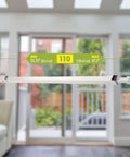 Sliding Door Security Bar with Childproof Lock, Adjustable, shown against patio door, extends from 25.75 to 47.5 inches