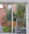 Sliding Door Security Bar with Childproof Lock, Adjustable, for Patio Doors and Sliding Glass Doors (25.75-47.5 Inches) installed