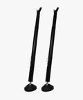 Two Pack Sliding Door Security Bar, Adjustable From Seventeen Point Five To Fifty Inches, Heavy Duty Inside Mount Security Bar For Sliding Glass Doors In Home Or Apartment, Enhances Bedroom And Patio Door Security black steel bars