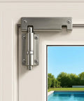 Sliding Door Security Lock For Fresh Air Ventilation Durable Metal Construction For Child And Pet Safety on door frame