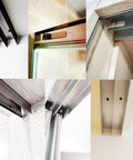 10 Pack Sliding Door Stopper Concave Locator Stick On Positioner Anti Collision Buffer Adapter installation on upper track
