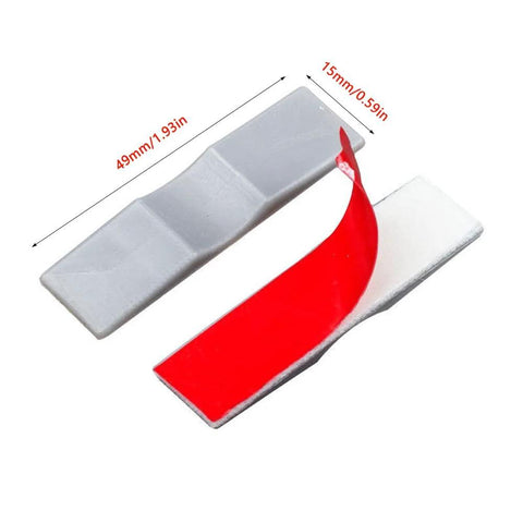 10 Pack Sliding Door Stopper Concave Locator Stick On Positioner Anti Collision Buffer Adapter dimensions 49mm x 15mm