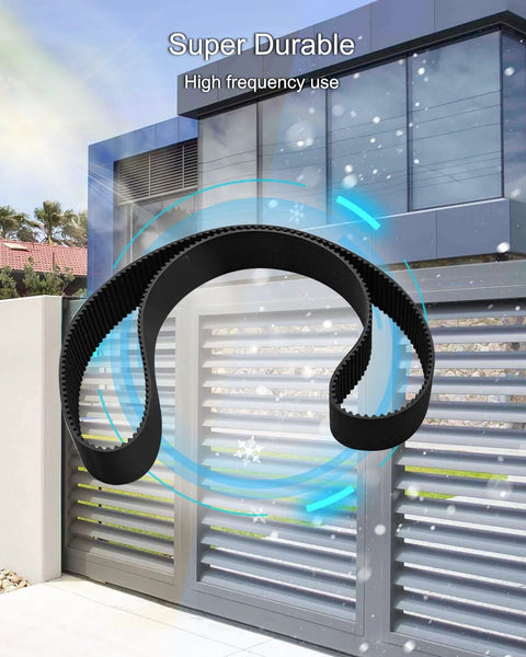Timing Belt Replacement For Sliding Door Operator K16-GT2-7 CSL Series against industrial door background