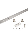Sliding Door Hardware Track Extension Kit For Larger Doors Two Feet Extension In Satin Nickel Includes Track Spacers Connecting Adaptor And Installation Hardware