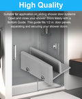 Sliding Shower Door Bottom Track With One Half Inch Groove For Seven Sixteenth Inch Thick Glass Gray Two Piece Set installation guide