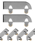6Pcs Sliding Glass Door Wheels Kit For Cabinet Closet Wardrobe Replacement Roller Set With Quiet Silent Operation Smooth Glide