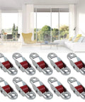 Sliding Door Window Pulley Kit With Base 12mm Stainless Steel Hardware Single Wheel Mute PP Wheel Roller in living room