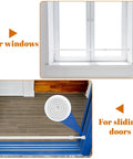 Adjustable Sliding Glass Door Security Bar White Length 15.7 to 27.5 Inches 1.2 Inch Diameter installed on window and sliding door