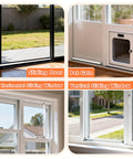 Adjustable Sliding Door And Window Safety Rods Four Pack 17 To 50 Inch Rubber Tip Locks Durable Window And Door Security Bars