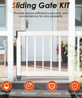 Sliding Gate Hardware Kit on a deck with latch, showcasing water-proof, rust-proof, and secure design ideal for outdoor use