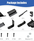 Sliding Gate Hardware Kit Heavy Duty Rolling Gate System components with screws and washers included