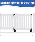 Sliding Gate Hardware Kit Heavy Duty Rolling Gate System for Metal and Wooden Outdoor Gates with Smooth Silent Rollers