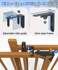 Heavy Duty Sliding Gate Kit with Latch and Manual Universal Hardware for Wooden Gates installation guide