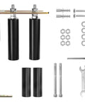 Sliding Gate Kit 6 Inch Gate Hardware With L Bracket Universal Adjustable Gate Rollers Heavy Duty Black Gate Guide Roller