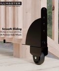 Sliding Gate Kit with Wheel Heavy Duty Fence Gate Frame Hardware for Wooden Deck Gates corner bracket with smooth wheel