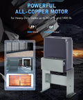 Automatic Sliding Gate Opener with Safety Sensor 280W Motor Kit for Driveway Gates up to 1400lb, all-copper motor shown.