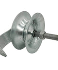 5 Inch Sliding Gate Rollers Steel Pipe Track Set of 2 Galvanized Rollers Designed for 1 5/8 Inch Pipe Track Heavy Duty Smooth Rolling Hardware