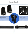 Sliding Gate Rollers And Guide Kit With Four Inch Nylon Wheel Heavy Duty Steel Bracket For Sliding And Rolling Gates Adjustable Bracket Opens Up To Five Point Seven Inches Provides Smooth Quiet Operation And Durable Rust Resistant Construction