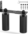 Sliding Gate Roller Guide Kit With Heavy Duty 6 Inch Adjustable Nylon Wheels And Rust Proof L Bracket for sliding gates.