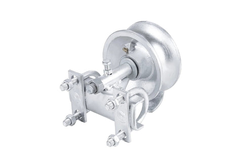 Sliding Gate Rollers For Chain Link Gates With Rear Pipe Track Wheels And Double U Bolt, Fits One Seven Eighths Inch Or One Five Eighths Inch Gate Frames