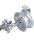 Sliding Gate Rollers For Chain Link Fences Fit One And Seven Eighths Inch Or One And Five Eighths Inch Gate Frames With Rear Pipe Track Wheels Pack Of One Includes A Single U Bolt Durable Heavy Duty Steel Construction For Outdoor Use