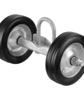 Sliding Gate Kit 6 Inch Rolling Gate Hardware Kit Universal Sliding Gate Rollers Track Wheels Corrosion Resistant Heavy Duty Sliding Gate Guide Roller For Sliding Gates And Rolling Doors Up To 600 Lbs Load Black, showing wheel assembly.