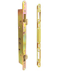 2 Point Sliding Patio Glass Door Mortise Lock with 11-3/4" Faceplate, showing dual point hooks and anti-slam pin