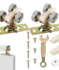 Sliding Pocket Door Hardware Kit, Sliding Door Top Hanger Rollers Wheels for 1-3/8 Inch Thick Doors, Johnson Part 1125 & 1500.