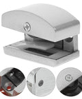 Adjustable Sliding Shower Door Bottom Guide 2 Pack Glass Door Stopper for Bathroom Hardware with anti-swing limiter