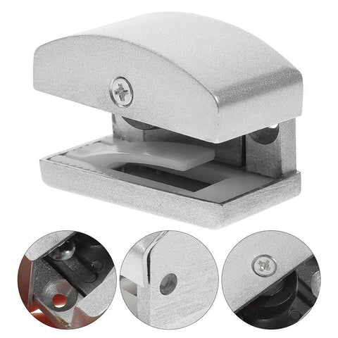 Adjustable Sliding Shower Door Bottom Guide 2 Pack Glass Door Stopper for Bathroom Hardware with anti-swing limiter