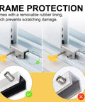 Four Sets Sliding Window Locks With Key For Vertical And Horizontal Sliding Windows And Sliding Doors Adjustable Security Window Stoppers frame protection