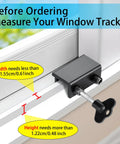 4 Pack Sliding Window Locks with Key for Vertical and Horizontal Sliding Windows and Doors Easy to Install Adjustable Security