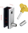Image showing adjustable Four Sets Sliding Window Locks With Key For Vertical And Horizontal Sliding Windows And Sliding Doors security use.