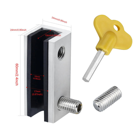 Image showing adjustable Four Sets Sliding Window Locks With Key For Vertical And Horizontal Sliding Windows And Sliding Doors security use.
